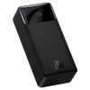 Sonoff Bulgaria Baseus Bipow Преносима батерия за бързо зареждане 30000mAh 20W + USB-A - Micro USB кабел 0.25m Черен цвят
