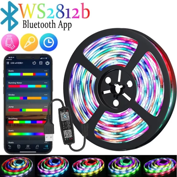 Sonoff Bulgaria RGBIC WS2812B LED Лента 5V 3M