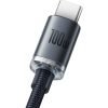 Baseus Crystal Shine Series CAJY000401 Кабел USB-A към USB-C 100W 1.2m Черен - Image 3