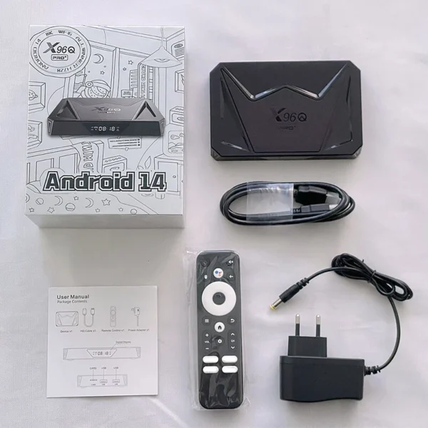 X96Q PRO+ Android 14 TV Бокс 8K WiFi BT5 Гигабитов LAN Гласов контрол - Image 4