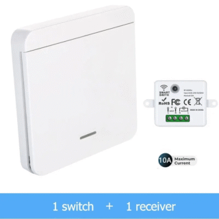 Безжичен Единичен Ключ за осветление RF433Mhz 10A 110V-220V + Реле